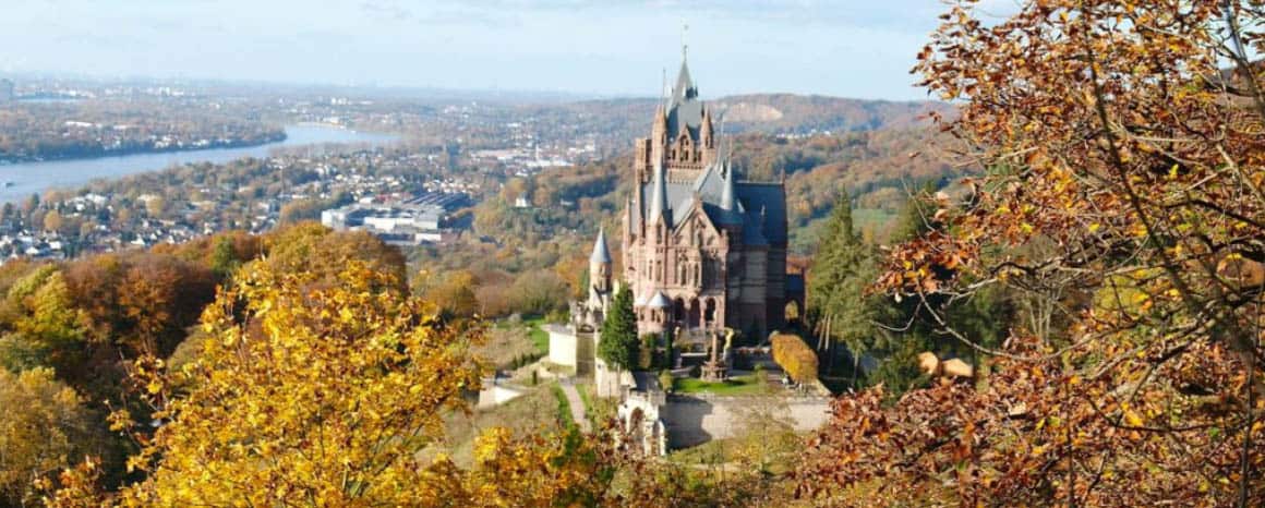 Drachenburg Castle - The best Fairytale castles in Southern Germany. Here's our guide to help you choose the best castles in southern Germany to visit on your Germany road trip. Here are our favourite castles in southern Germany! #castles #germany #wanderingbird #southerngermany #roadtrip #fairytale #castle #burg #cochem
