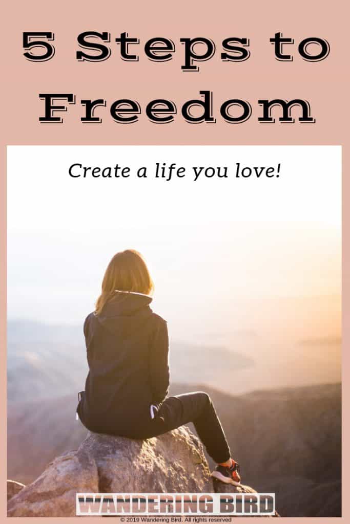 Create a life you love- 5 steps to Freedom free guide