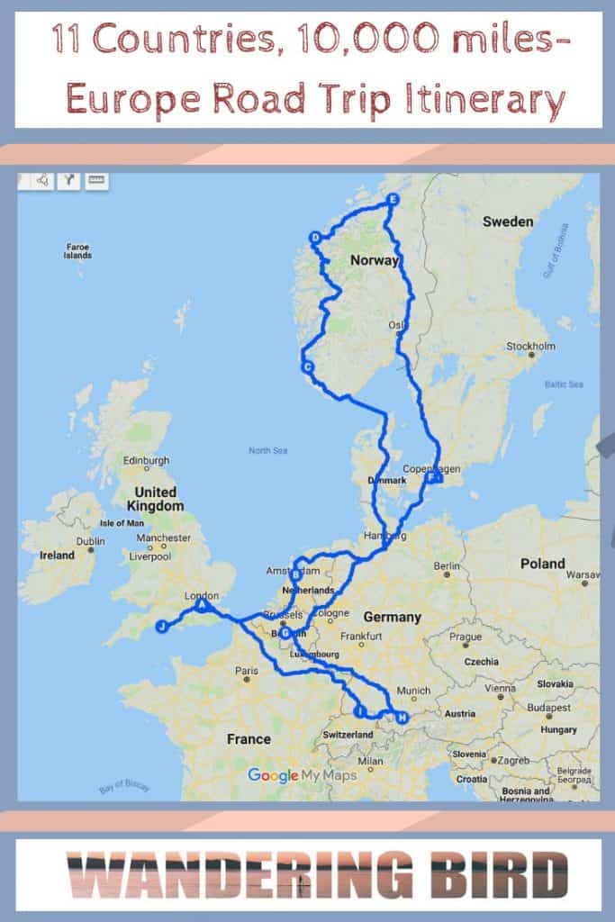 11 Countries, 10,000 miles- this was our Europe Road Trip itinerary for 2018. #itinerary #europe #roadtrip #vanlife #motorhome #travel #tips #hacks #map