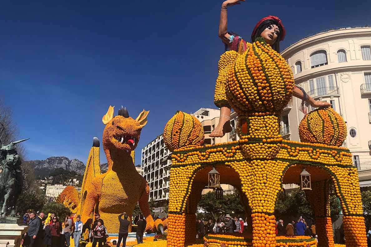 A festival of lemons? In France? Yep- the Menton Lemon Festival is pretty unique. Here are the best tips and advice on how to visit Menton for the lemon festival. #menton #france #traveltips