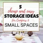 The best campervan storage ideas and motorhome hacks for organisation. Small campervan clothes storage ideas and tips.