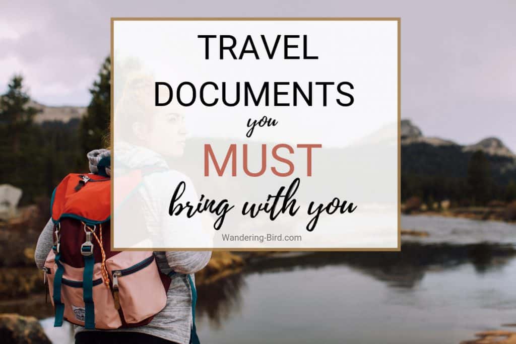 Travel Documents Checklist- with printable checklist