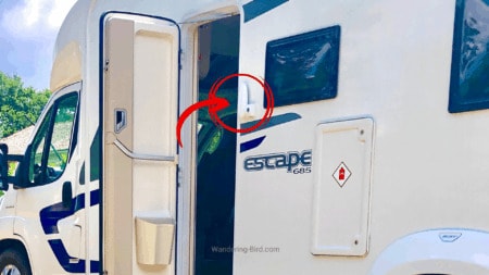 Motorhome Security Door Lock Review- fitting the Milenco 4718 security door lock to our camper