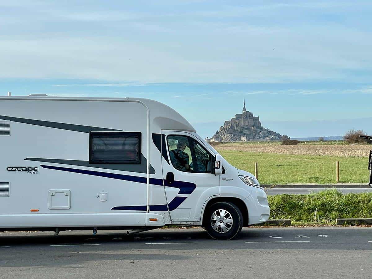 Visiting Mont St Michel with motorhome or campervan while Motorhoming in France