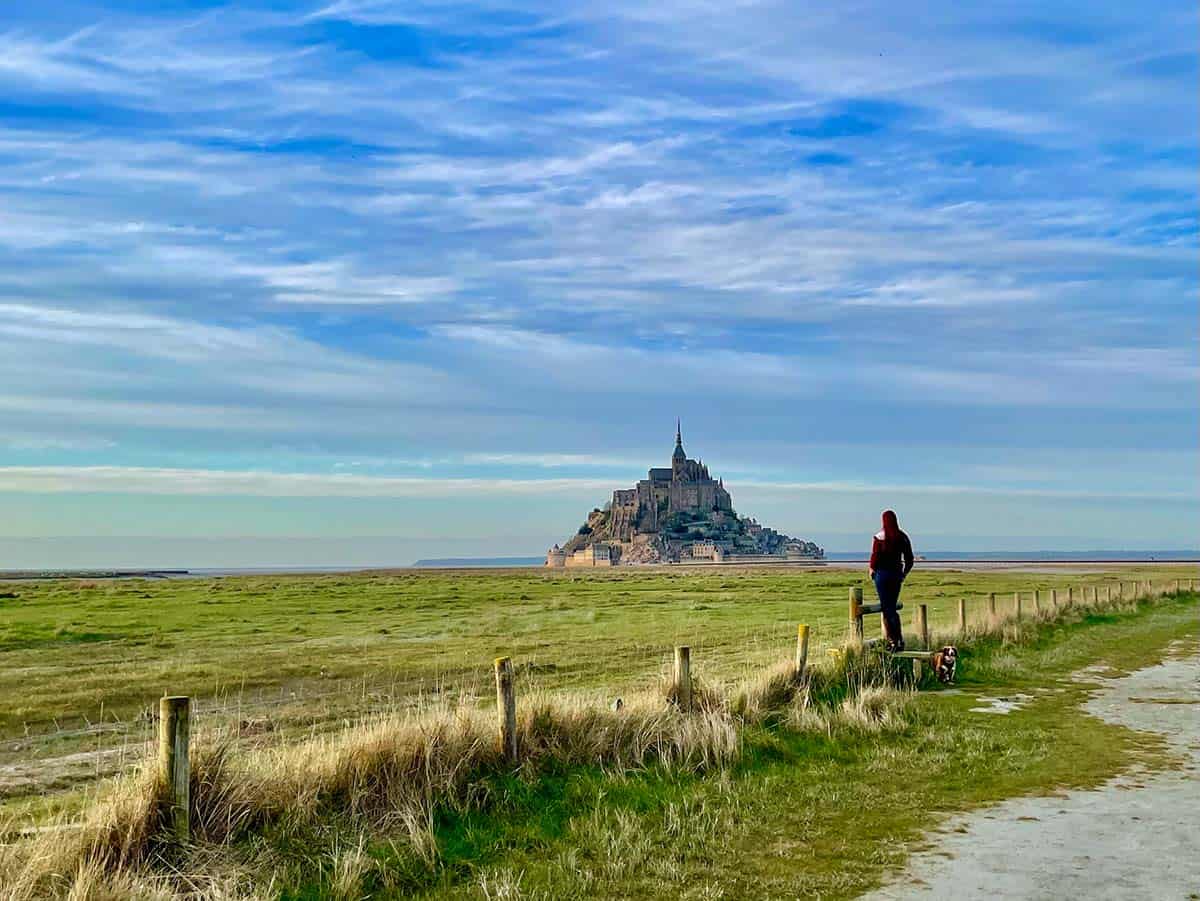 Visiting Mont St Michel with a dog